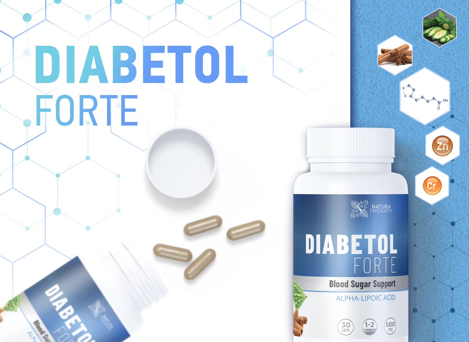 Diabetol Forte — билкови капсули за диабет