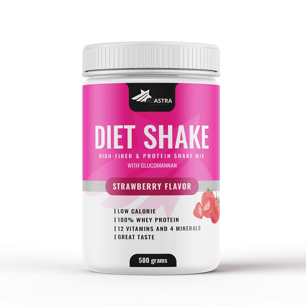 Diet Shake с вкус на ягода,заместител на хранене за регулиране на теглото – регулиране | NaturaTherapy – натурални добавки от България