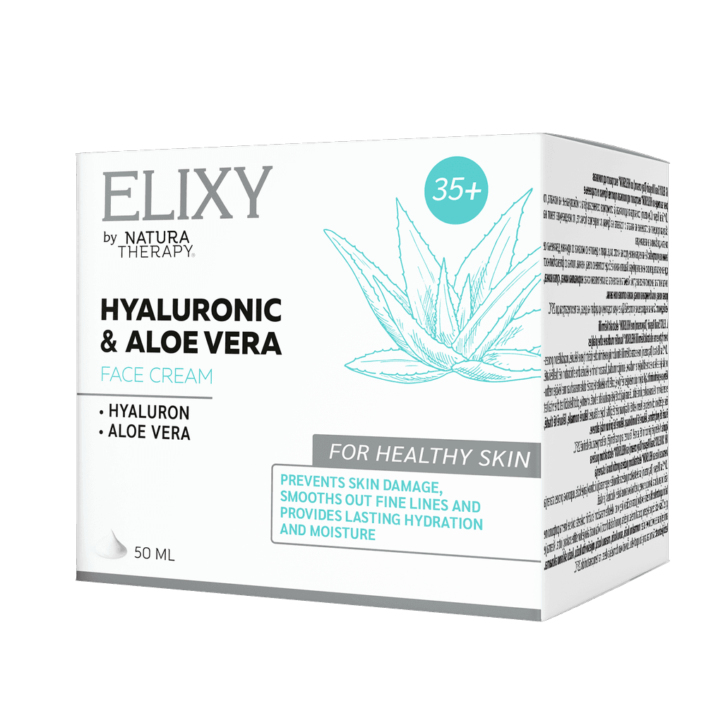 ELIXY Hyaluronic & Aloe Vera 35+ — дневен крем за лице с хиалуронова киселина – лице | NaturaTherapy – натурални хранителни добавки