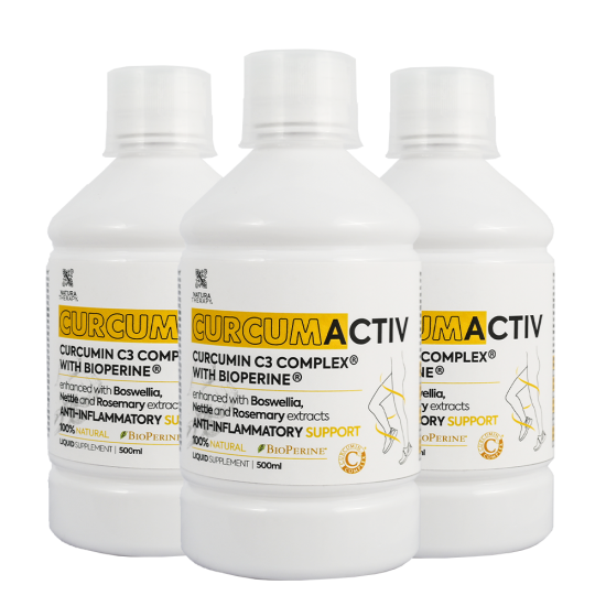 3X Curcumactiv (500ml) - сироп с куркумин против болки и възпаления