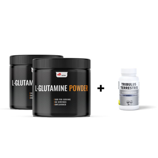 L-GLUTAMINE (1+1) +  Tribulus Terrestris безплатно