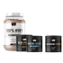 100% WHEY Protein, 1000g + BCAA + CREATINE MONOHYDRATE + безплатно L-GLUTAMINE