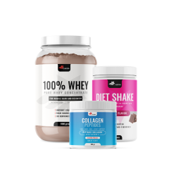100% WHEY Protein (1000g) + COLLAGEN PEPTIDES + DIET SHAKE