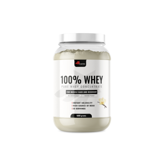 100% WHEY Protein, 1000g - с вкус на ванилия